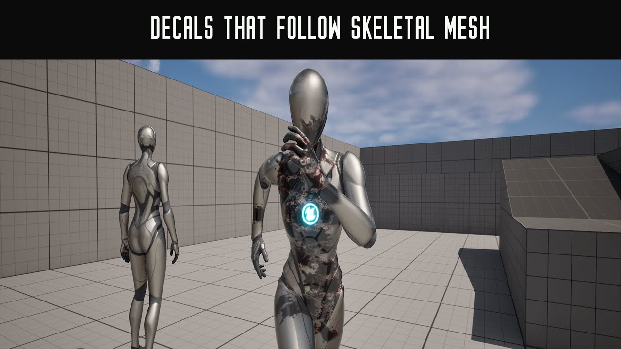 Skinned(Skeletal Mesh) Decals | Unreal Engine Tutorial