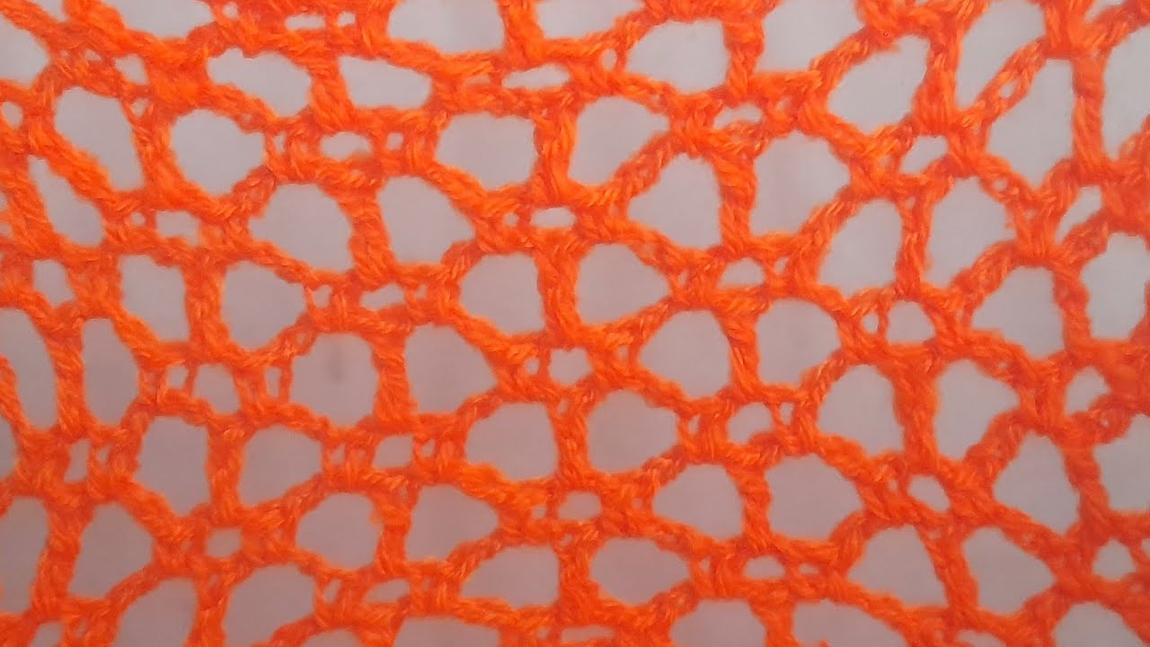 How To Crochet The Hexagon Mesh Stitch As Absolute Beginner In Crocheting. Crochet Tutorials
