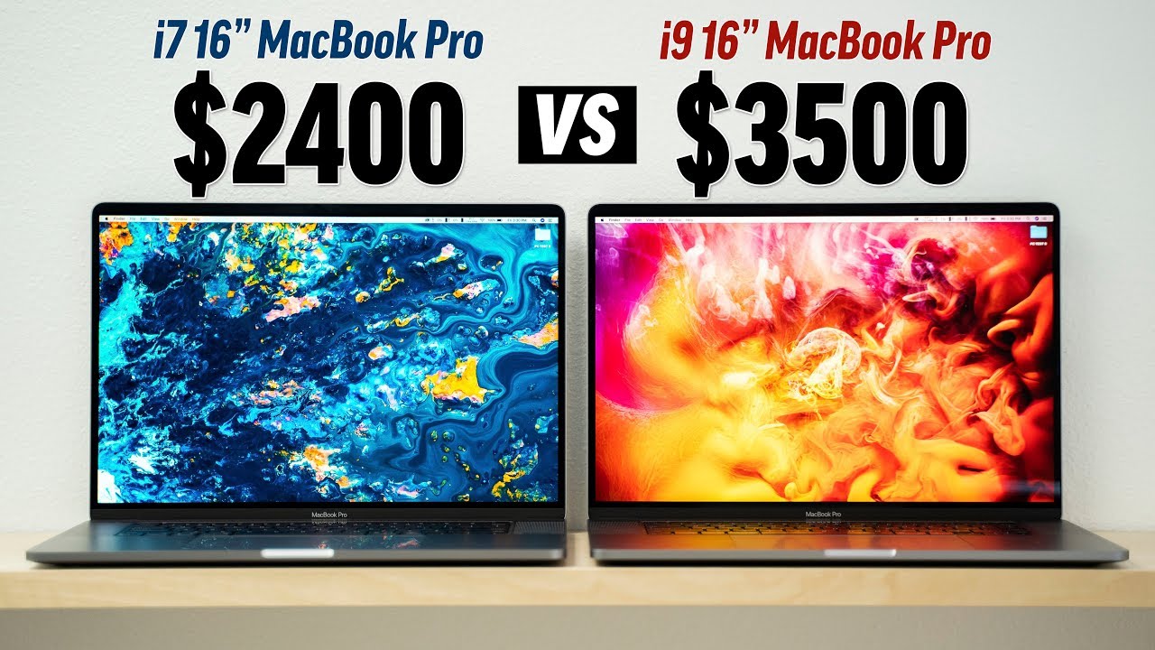 i7 vs i9 MacBook Pro 16