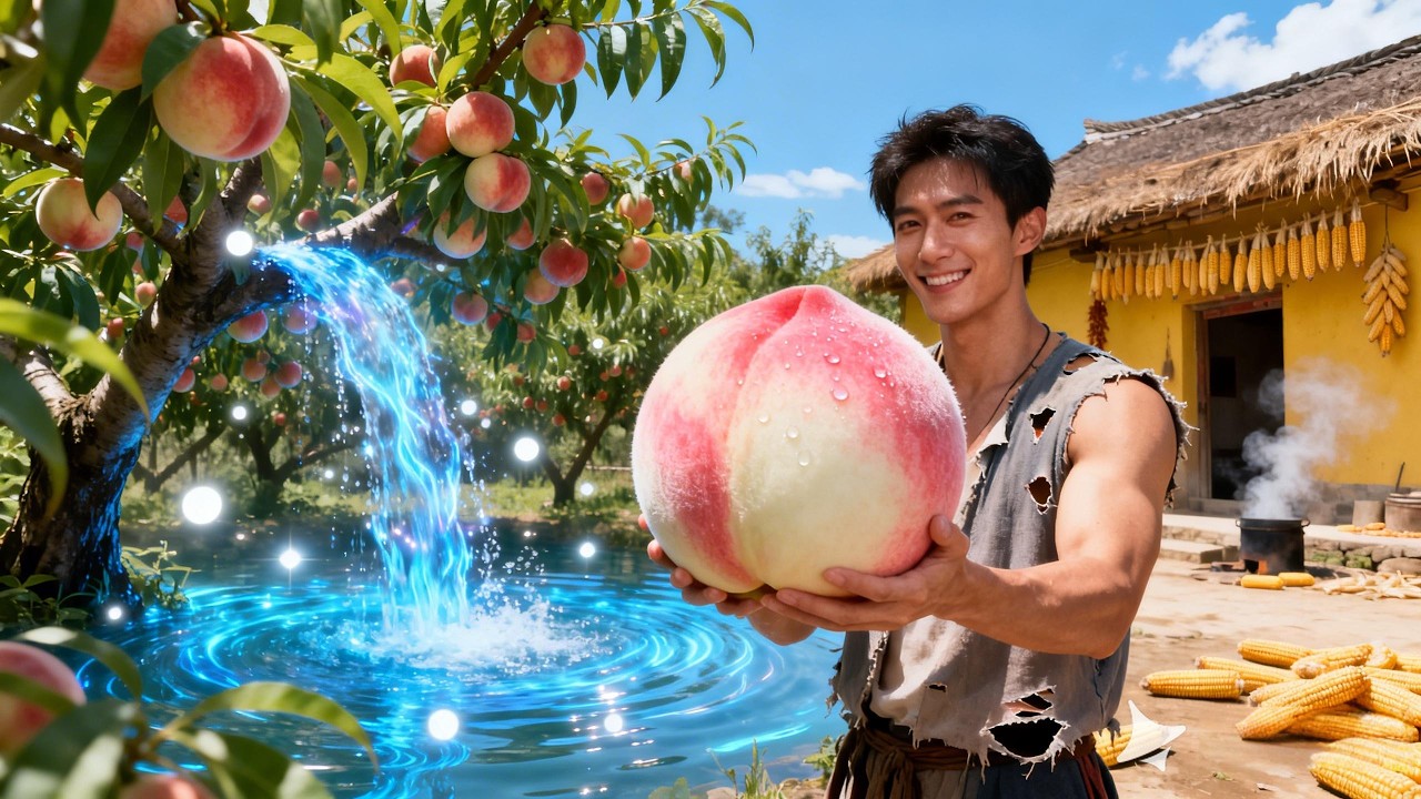 【新劇完結】🔥重生到大旱災時代遭遇饑荒？我靠靈泉空間孕育超大仙桃發家致富！