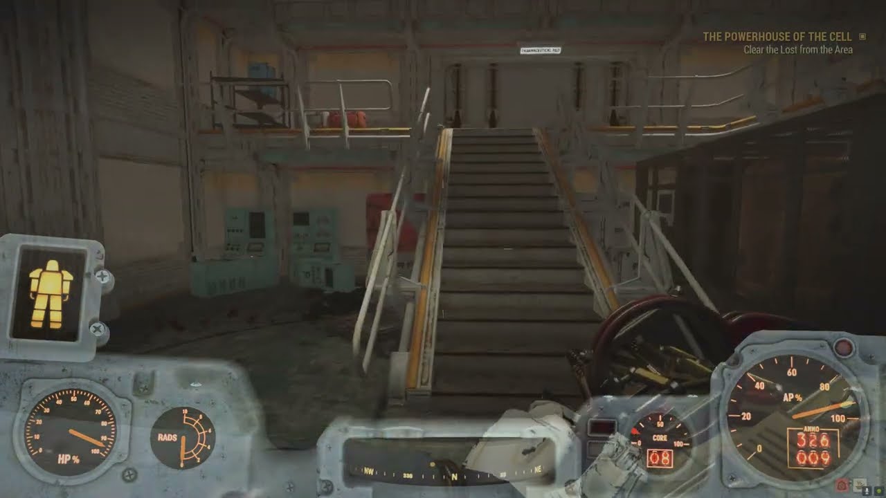Fallout 76 - The Powerhouse of the Cell bug - Clear out the Lost from the Area