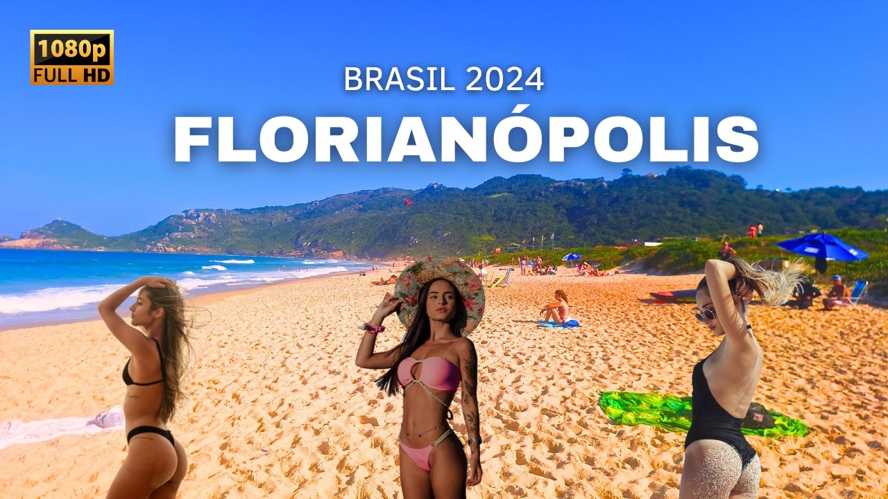 🇧🇷 Ultra HD | Caminhando na praia de Florianópolis, a MELHOR ilha do mundo | Brasil 2024