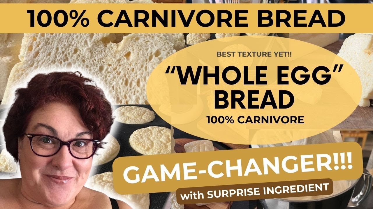 **Carnivore WholeEgg Bread *GAMECHANGER *best texture yet!! #carnivorerecipes #textureEater #bread