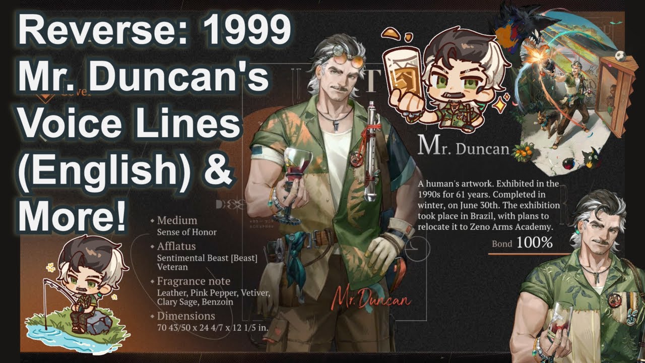 🔫 Reverse: 1999 - Mr. Duncan's English Voice Lines, and More!