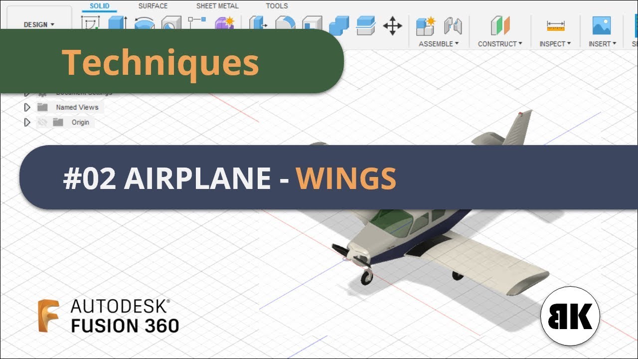 Fusion 360: №2 Самолет — Крыло