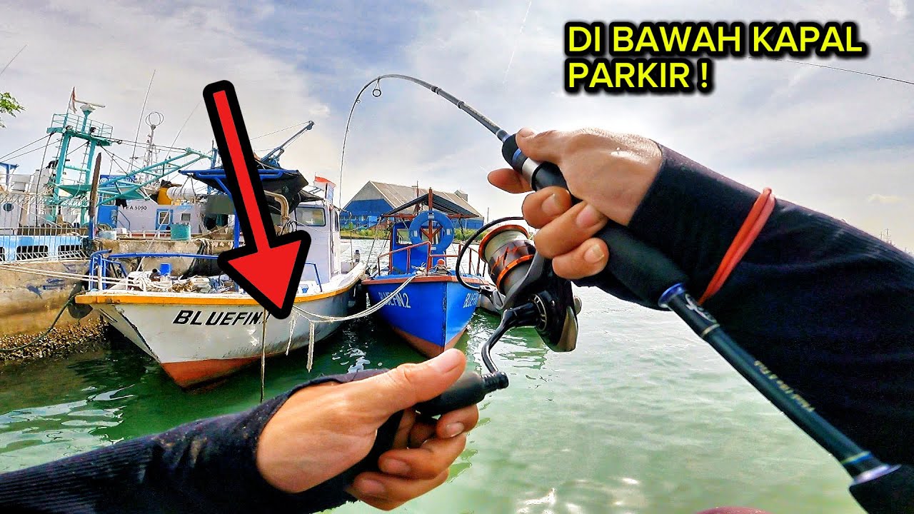 YANG NONTON PASTI PENGEN COBA‼️Mancing Di Bawah Kapal Parkir