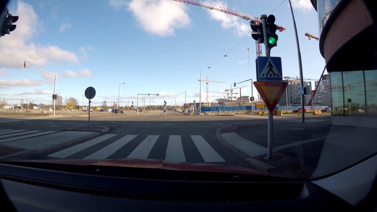 【4K】Helsinki Drive, Kalasatama Redi
