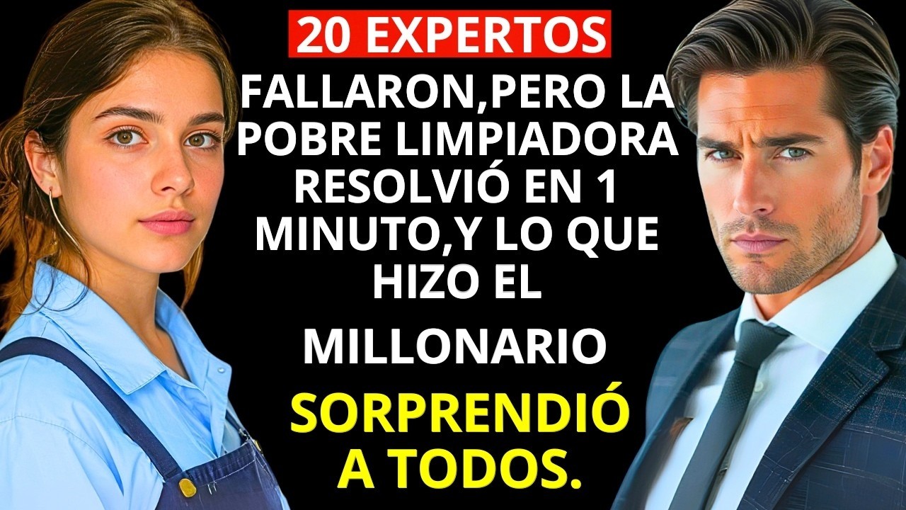 20 EXPERTOS fallaron, pero la POBRE LIMPIADORA resolvió en 1 MINUTO, y lo que hizo el MILLONARIO sor