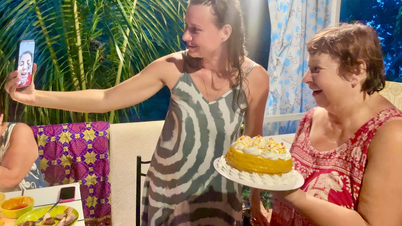 CELEBRATING COUSIN OLYA'S BIRTHDAY WITH DELICIOUS FILIPINO FOOD!
