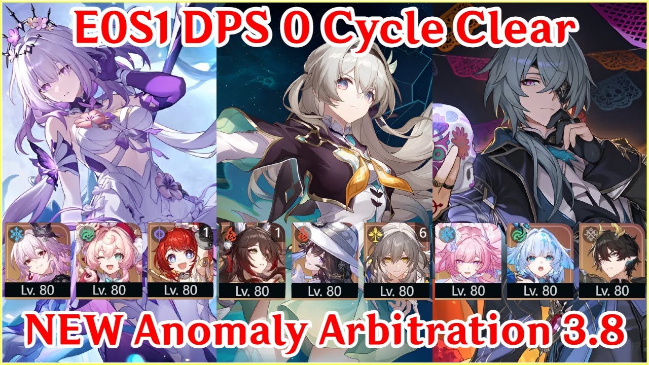 NEW Anomaly Arbitration IS TANKY! E0S1 Castorice Firefly Anaxa 0 Cycle Clear | Honkai Star Rail 3.8