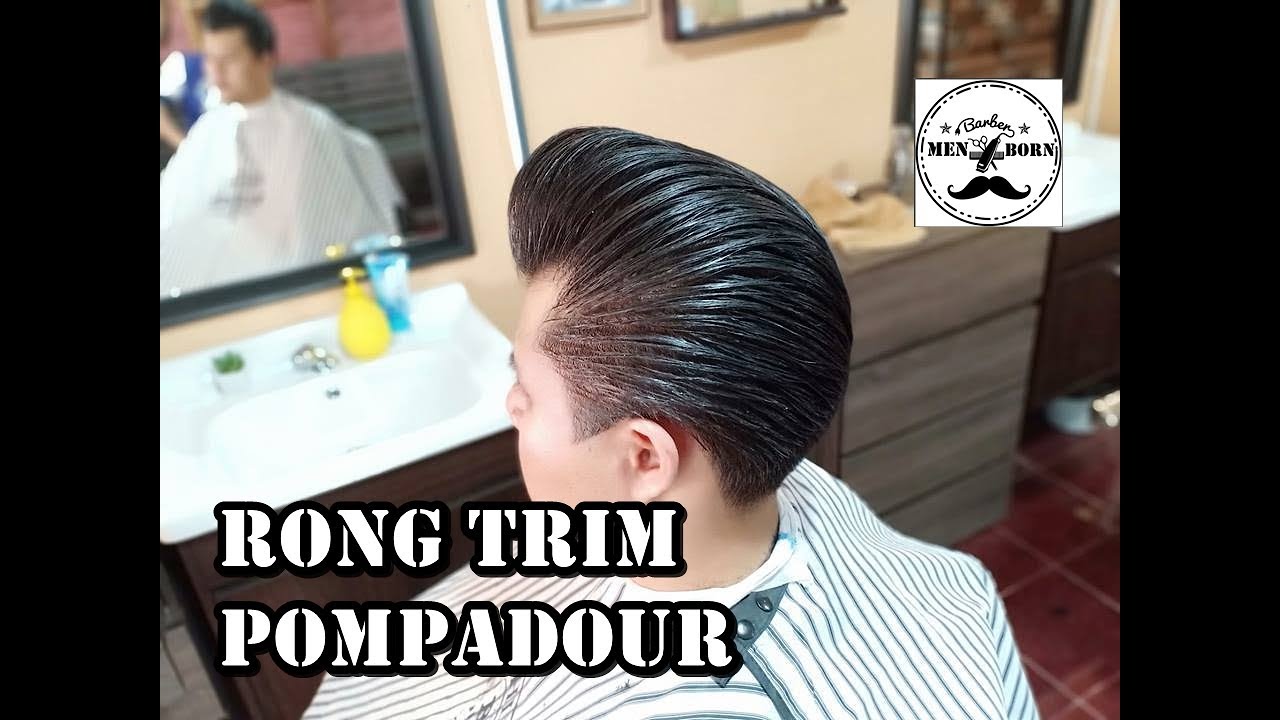 สอนตัดผมชาย Long trim Pompadour haircut