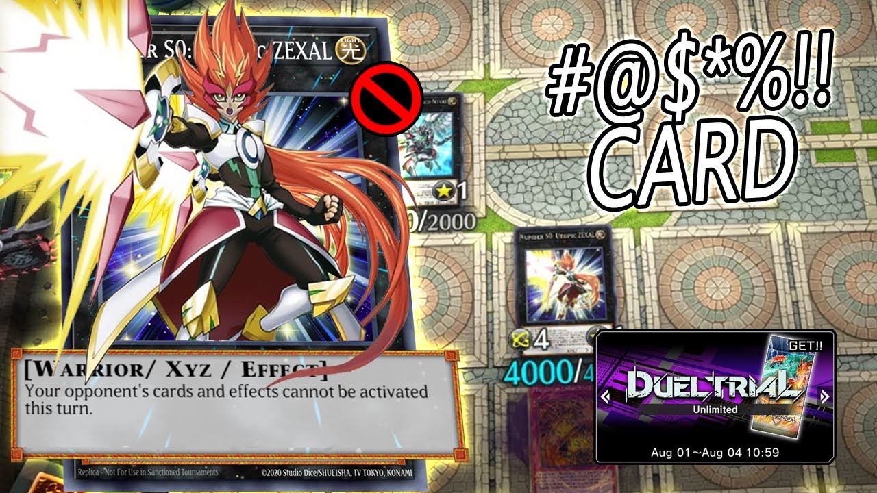 This Card Deserves a Lifetime Ban, UTOPIC ZEXAL! Yugioh Master Duel
