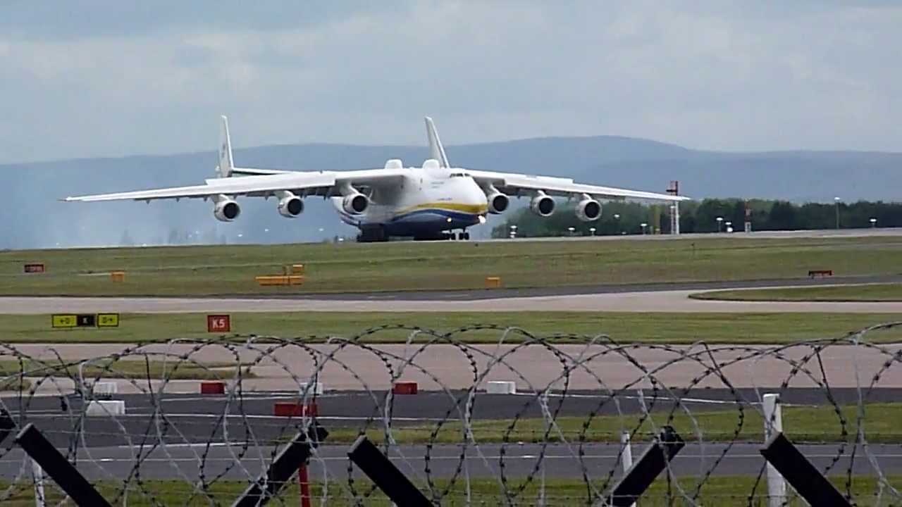 AMAZING ANTONOV 225 MRIYA AT MANCHESTER AIRORT 24th June 2013