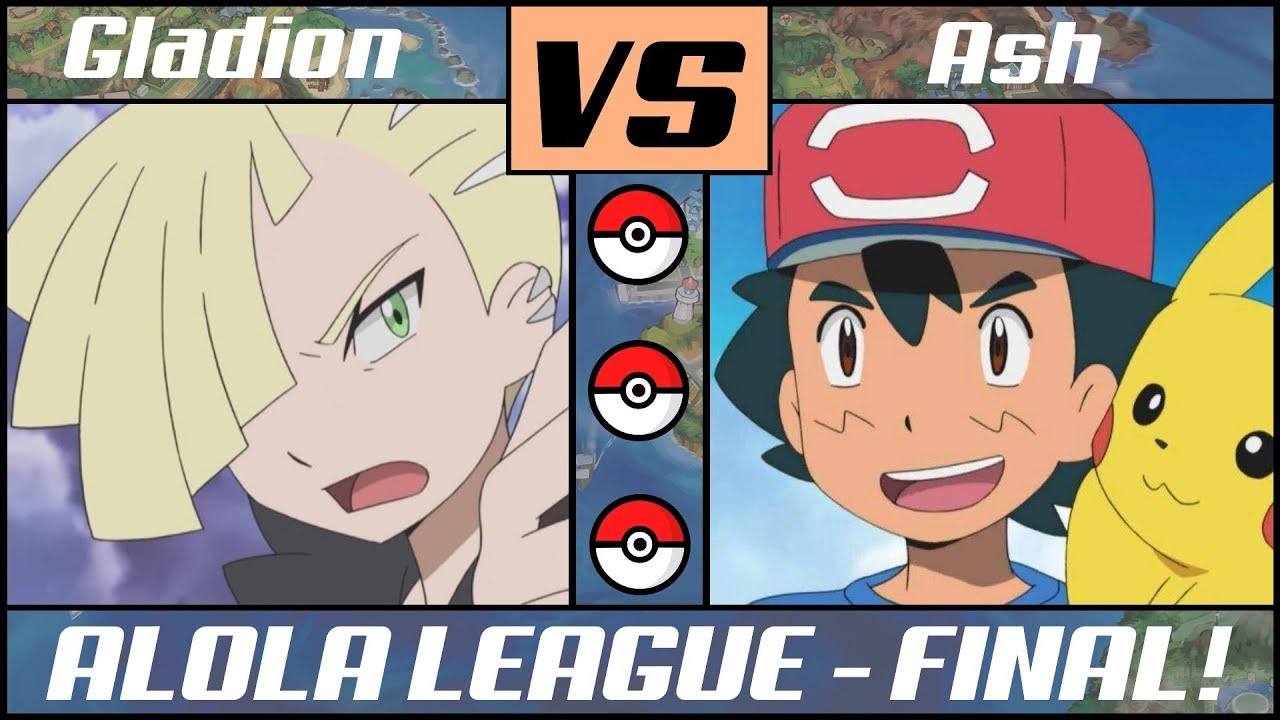 ASH vs GLADION! Alola League FINAL! (Pok&eacute;mon Ultra Sun/Moon)