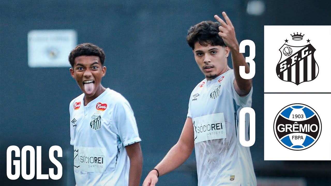 SANTOS  3 x 0 GR&Ecirc;MIO | GOLS | BRASILEIR&Atilde;O SUB-20 (07/05/25)