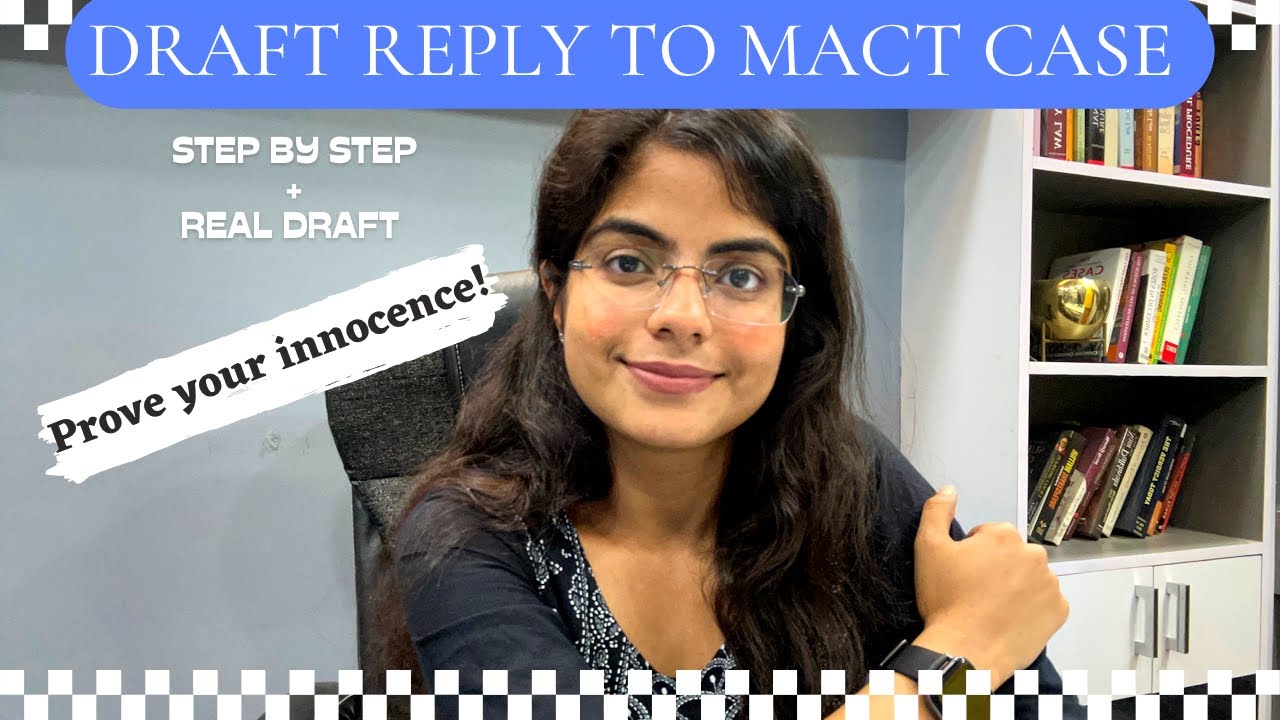 DRAFTING REPLY IN MACT/MOTOR VEHICLE ACT/ACCIDENT CASE| Points to remember| Defence to save yourself