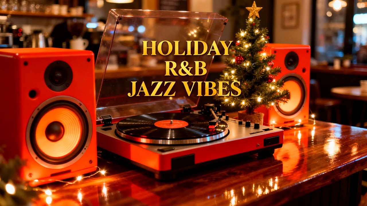 Warm Golden Rainy Night Jazz for Focus Study | Smooth RnB Café Ambience