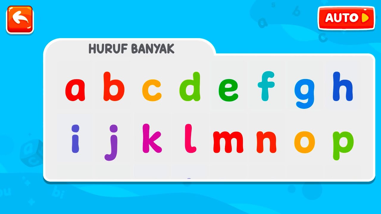 Belajar Huruf Abjad Alfabet ABCD Bahasa Indonesia 💖 Belajar Membaca Untuk Anak TK