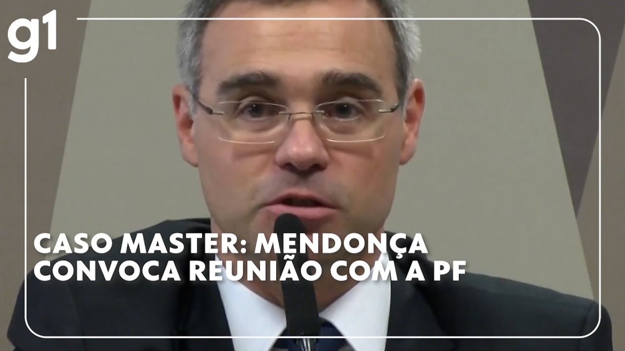Jornal Hoje: André Mendonça convoca reunião com investigadores da PF sobre o inquérito do Master