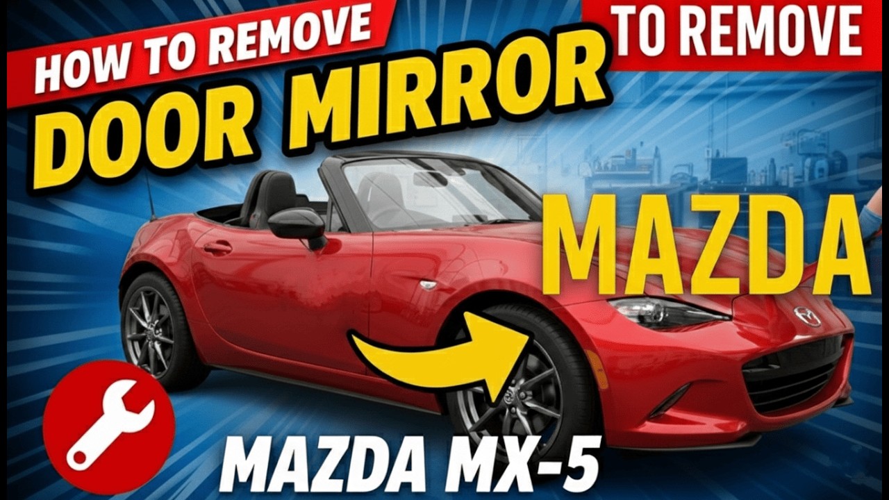 How to remove door mirror Mazda MX-5?