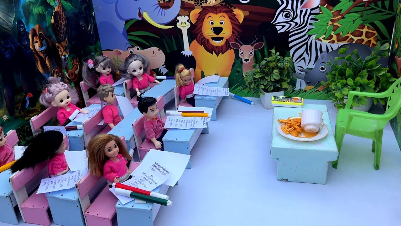 Riya kiya ki kahani part 46/ riya kiya ne karwai chiting/ barbie doll cartoon/ the task barbie