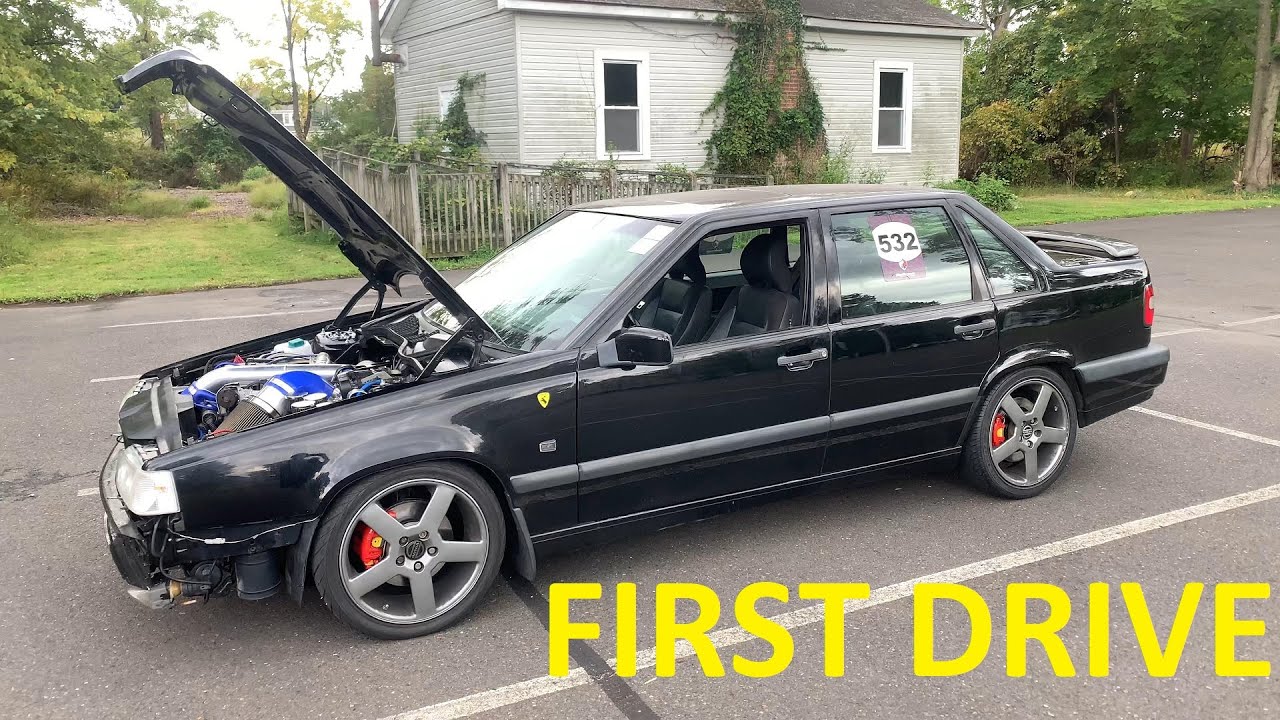 Volvo 850 T-5R AWD Swap - First FWD Test Drive