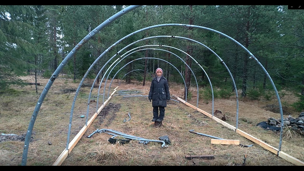 Epic trampoline greenhouse part 1