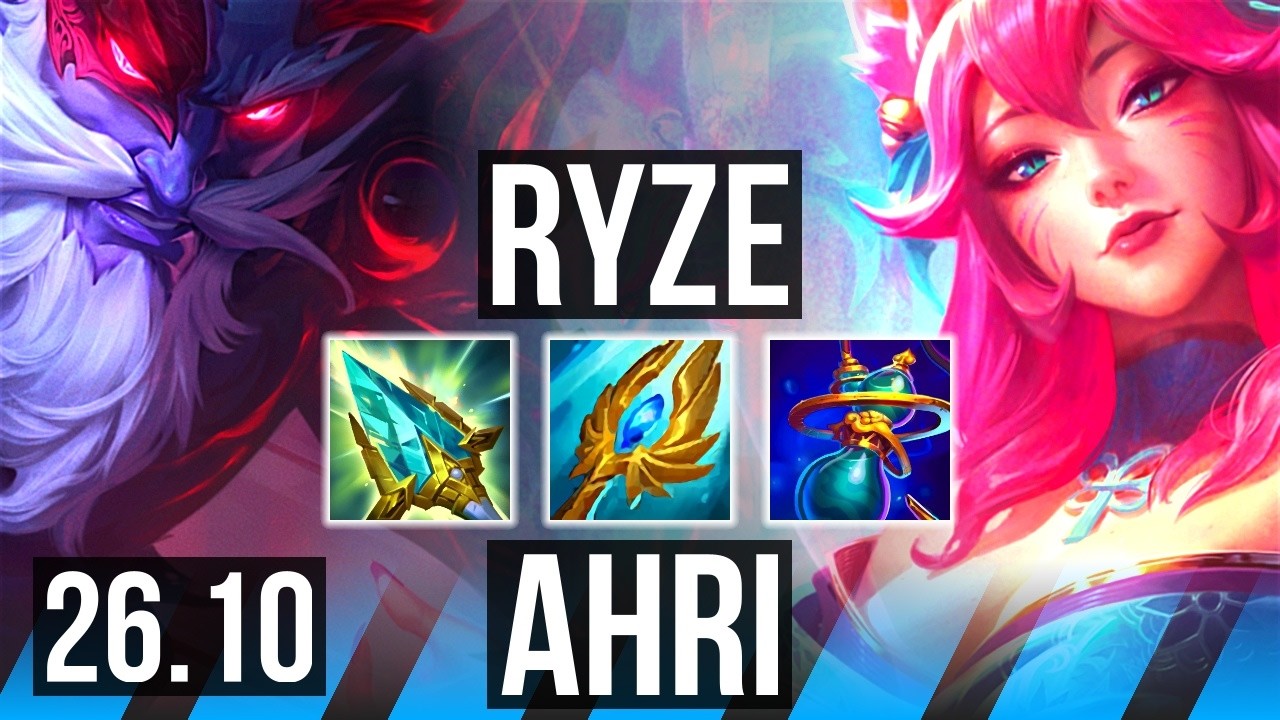 RYZE vs AHRI (MID) | KR Challenger | 26.10
