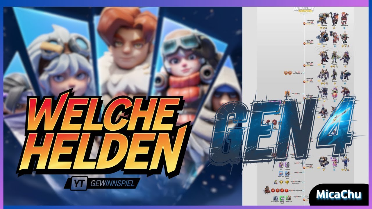 Whiteout Survival | Welche Helden Generation 4 | Serie! Bitte fragen in die Kommentare | Gewinnspiel