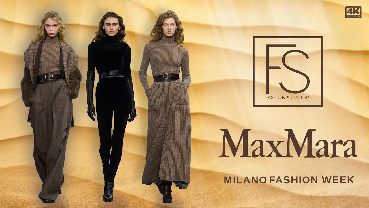 MAX MARA Fall/Winter 2025/26 Milan Fashion Week 4K | Felice Nova Noordhoff, Angelina Kendall