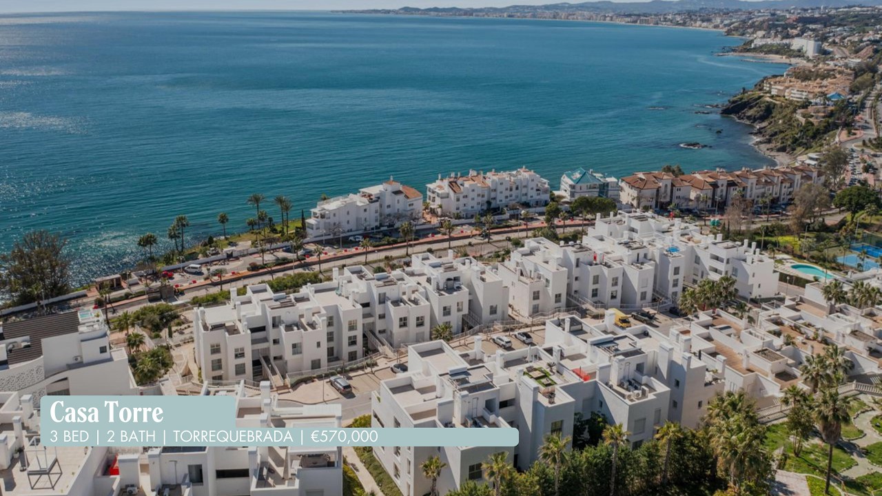 The beachside original | Casa Torre | 3 bedroom 2 bathroom 60m2 terrace  in Torrequebrada. €570,000