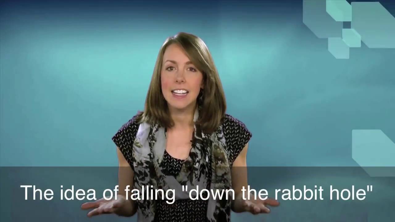 English in a Minute: To Fall Down the Rabbit Hole