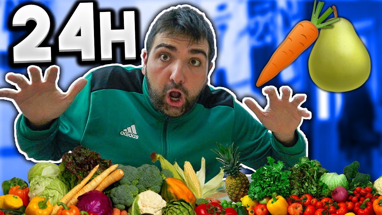 🍌MANGIO PER 24 ORE SOLO FRUTTA E VERDURA🍆