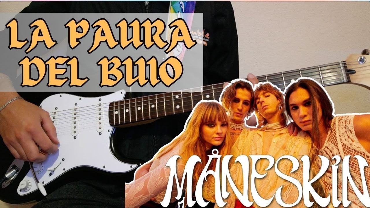 La Paura del Buio Måneskin Guitarra Electrica (Electric Guitar) Partitura y Tablatura