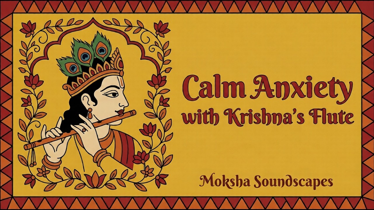 Anxiety Healing with Krishna Flute | 1 Hour Deep Calm Meditation Music