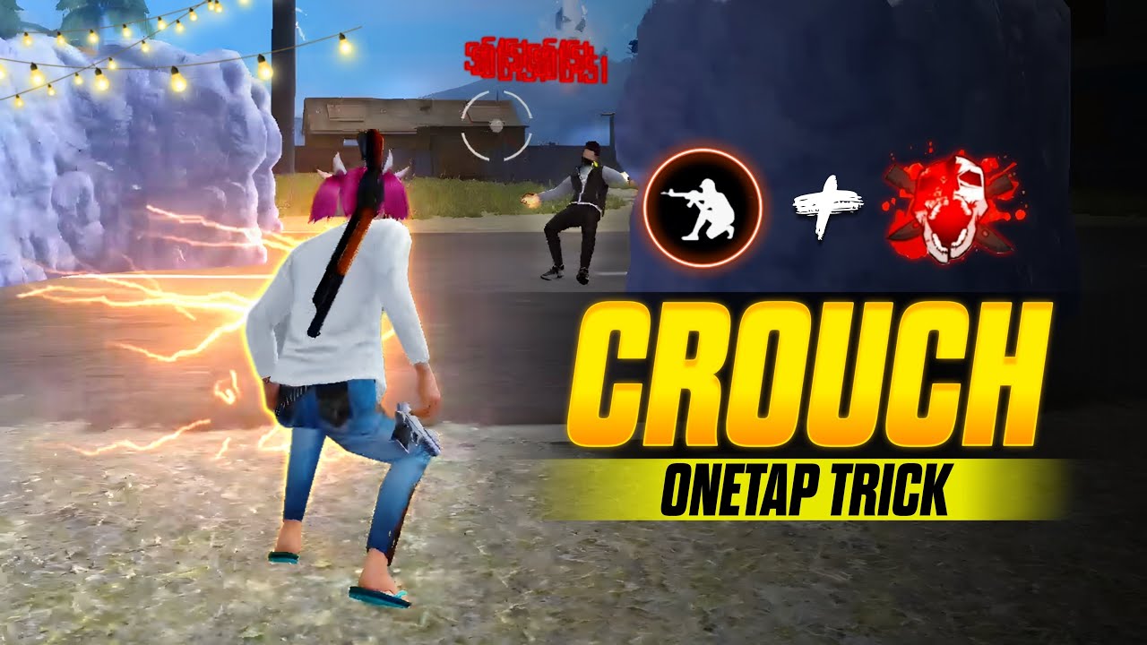 “Free Fire Crouch Headshot Trick – 100% Accuracy in 2025!” In telugu 🔥🔱 Sit-up headshot trick 💀🥵