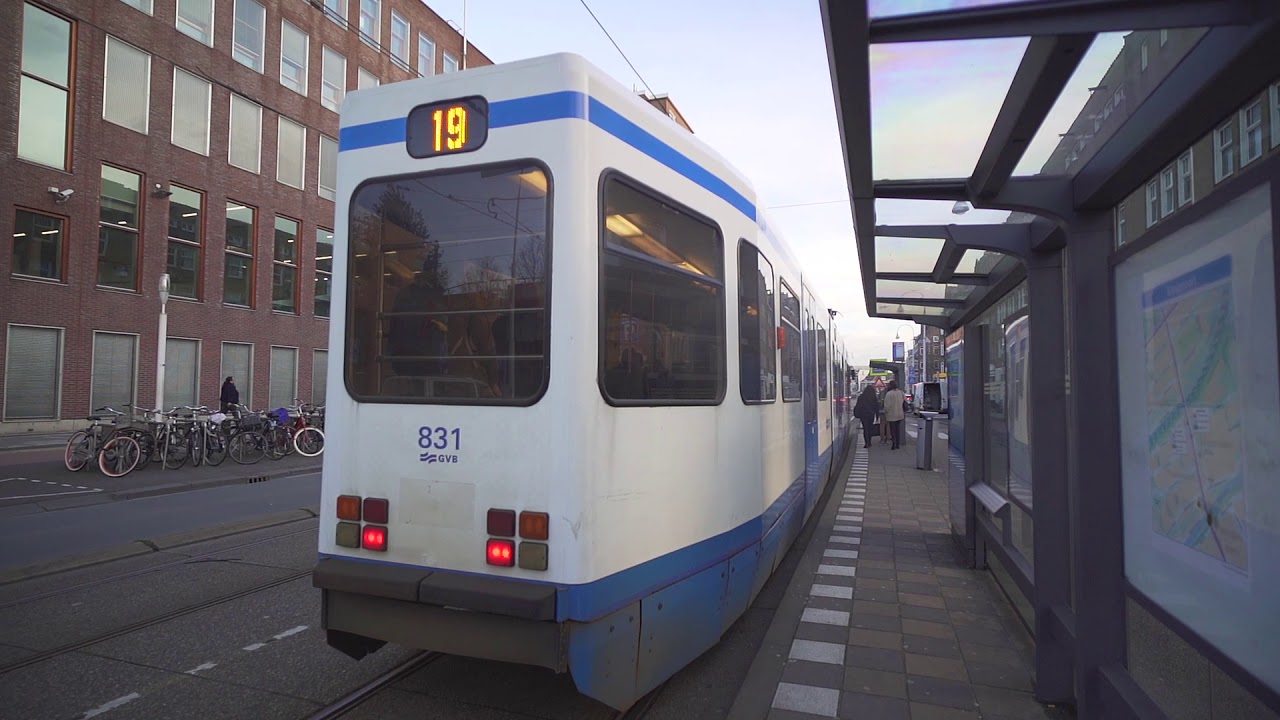 Netherlands, Amsterdam, tram 19 ride from Alexanderplein to Oostport