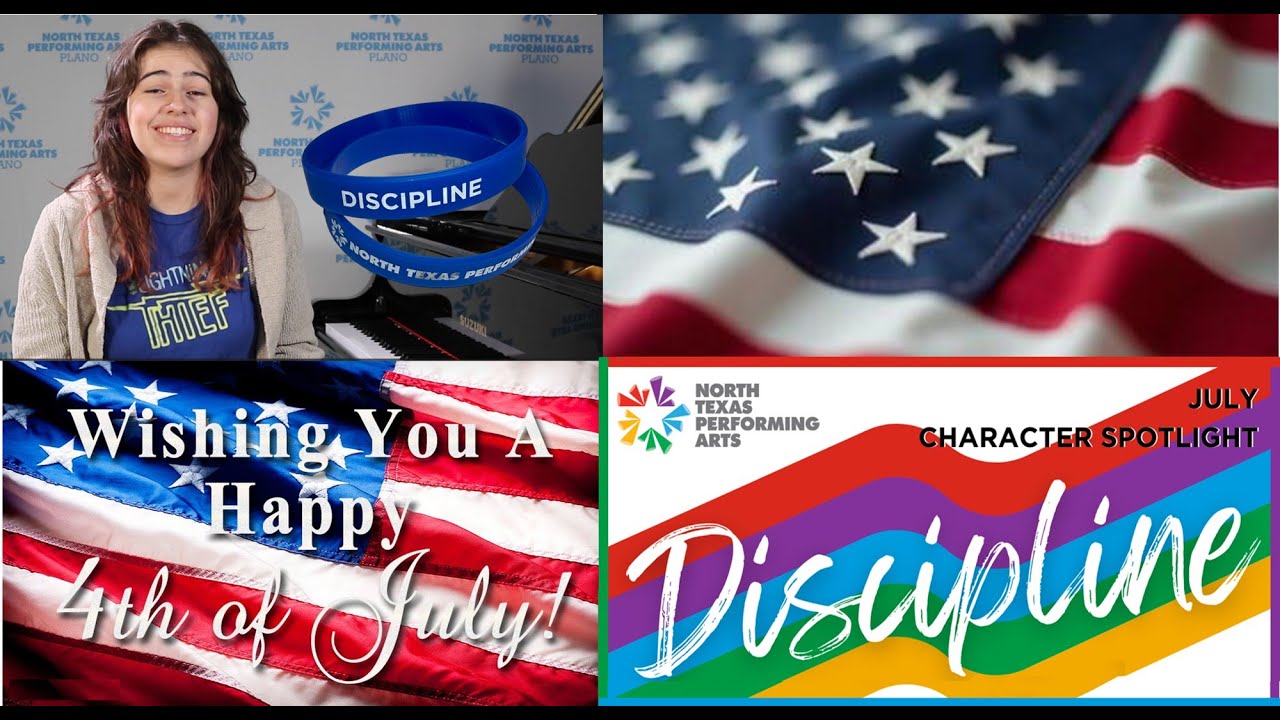 NTPA presents the its TEN CHARACTER for July, DISCIPLINE!
