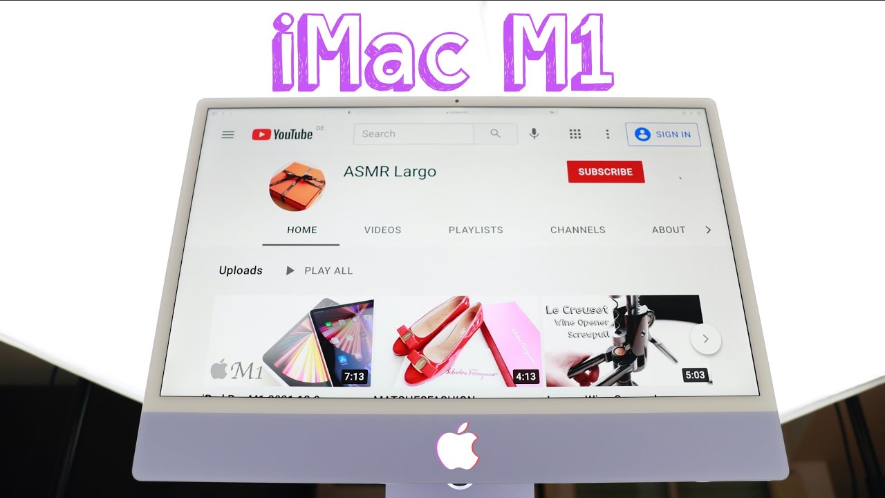 iMac Purple💜 M1 2021 Unboxing ASMR in purple💜