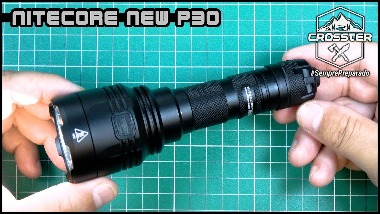 🔦 Alcance de 618 metros? Conheça a Lanterna Nitecore New P30 - #UnboxingCrosster