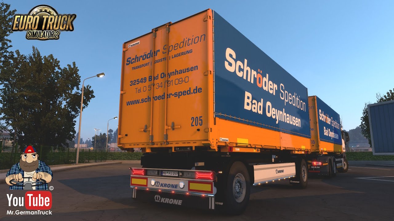 [ETS2 v1.47] Tuning Parts for AZW18 Krone Gliederzug