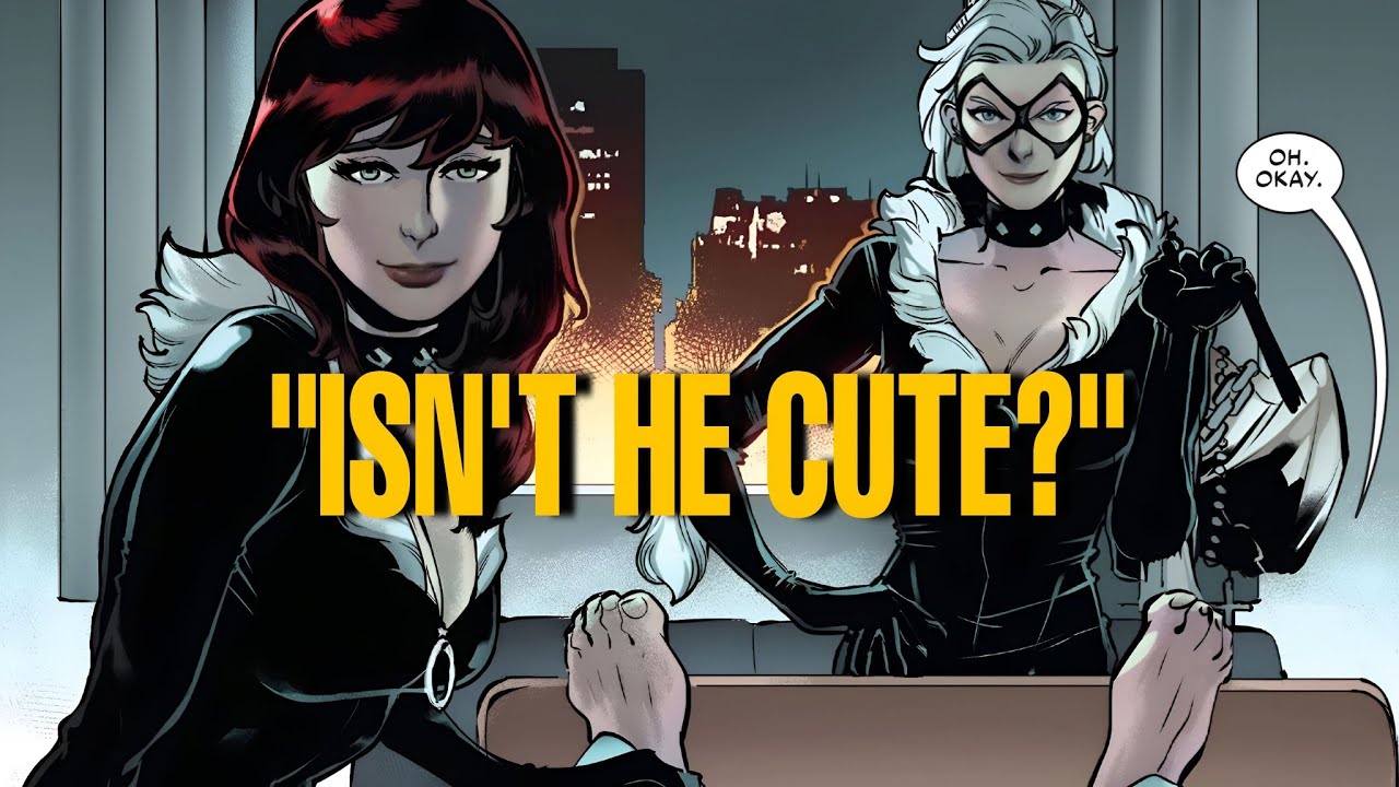Peter Parker wakes up to find Black Cat and Mary Jane watching over him