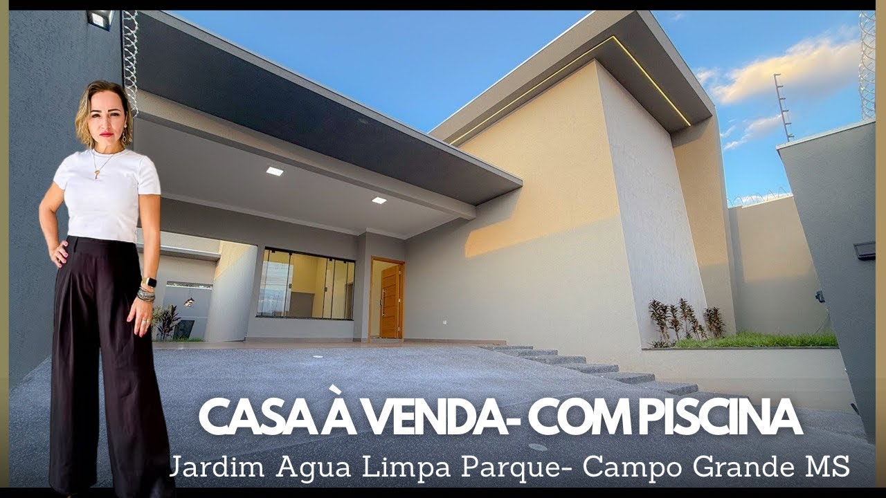 VENDIDA-CASA À VENDA COM PISCINA ÁGUA LIMPA PARQUE CAMPO GRANDE MS
