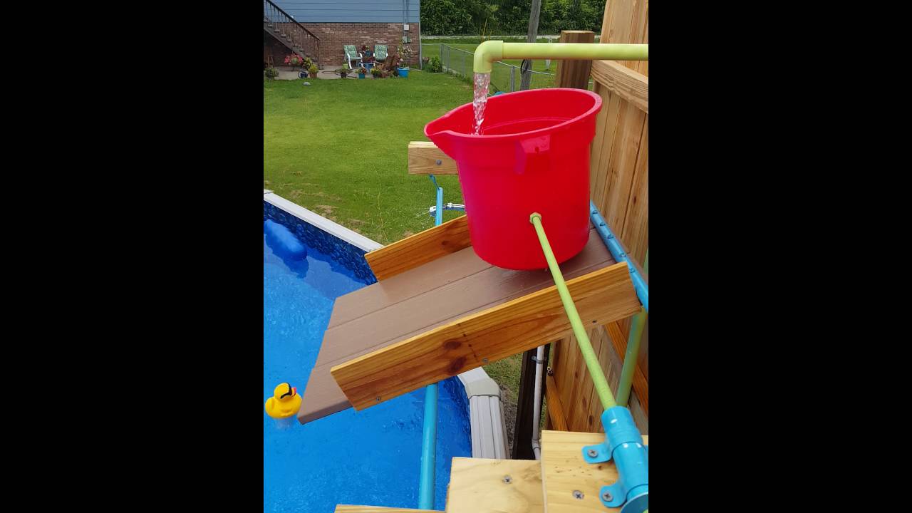 Self Tipping Swimming Pool Bucket