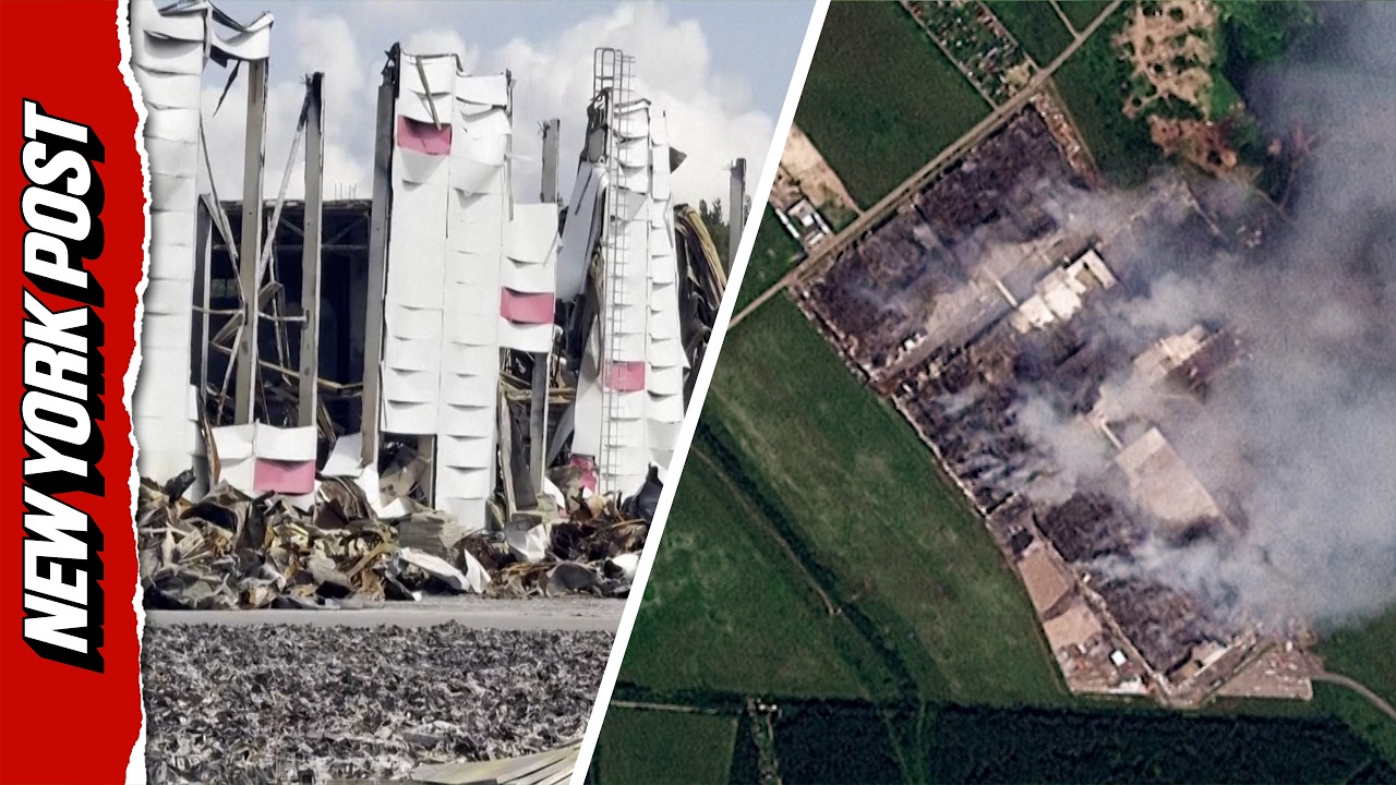 Ruins of Wildberries Moscow Warehouse Destroyed by Ukrainian Drone Strikes