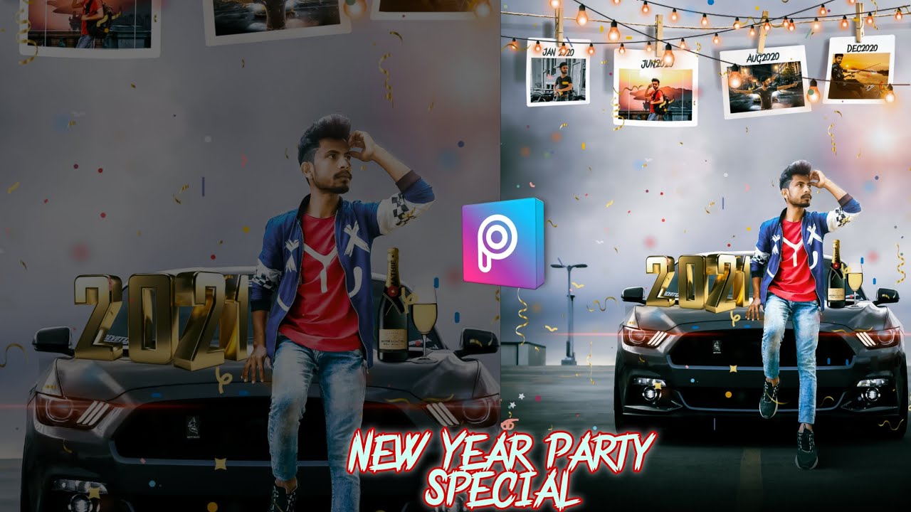 2021 New Year Party Special Picsart Photo Editing || Picsart Photo Editing || Full HD Tutorial video