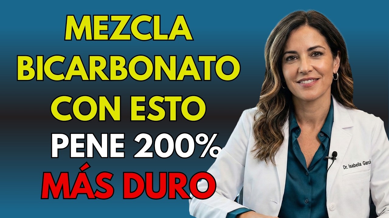 ¡Bicarbonato NUNCA solo! Mezcla este polvo para duplicar el efecto | Uróloga explica