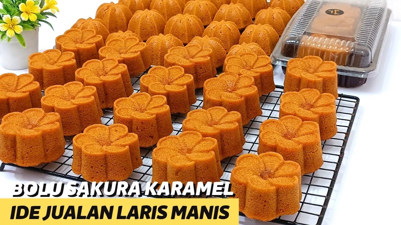 RESEP BEST SELLER 1 kg TEPUNG TERIGU JADI KUE SUPER ENAK & LEMBUT‼️BOLU SAKURA KARAMEL