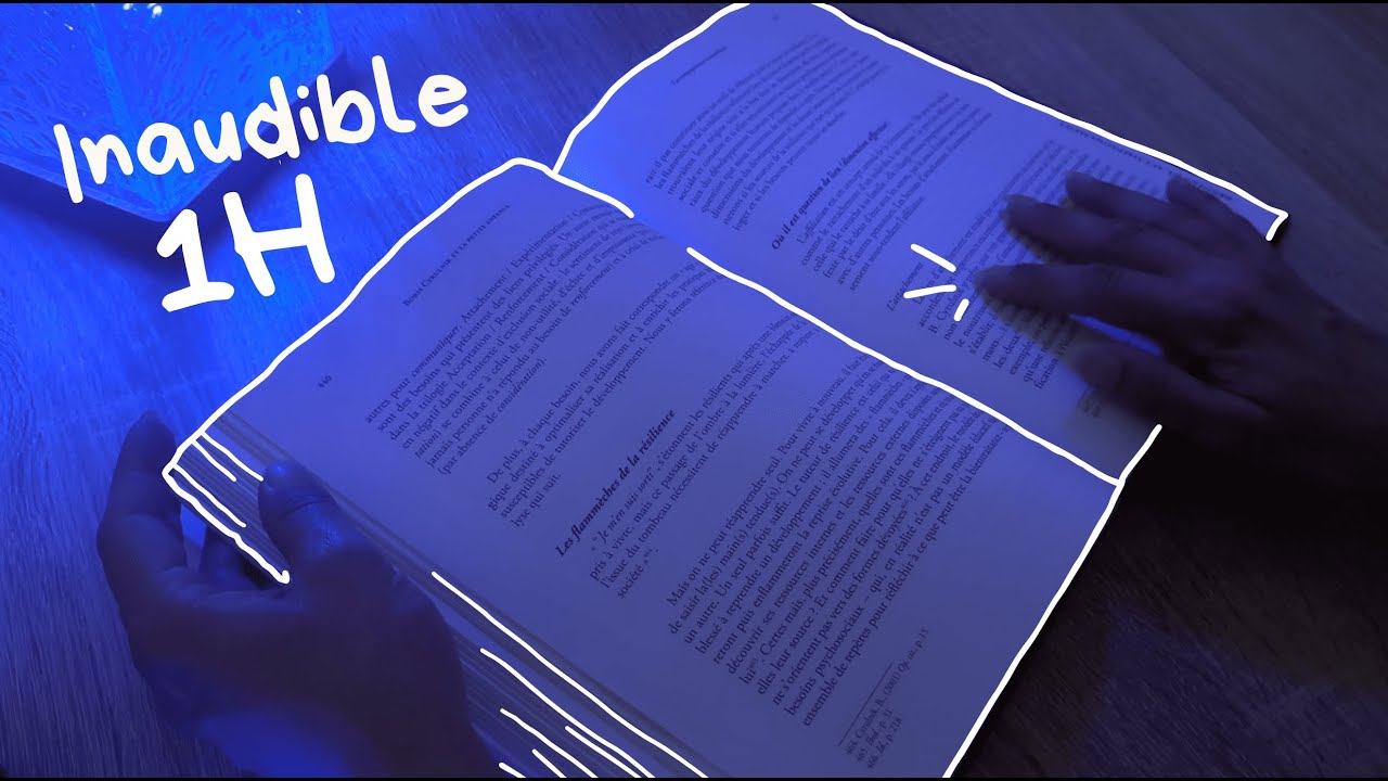 ASMR 1H 📖 Lecture Inaudible d’un Livre | Paper Sounds, Page Turning & Inaudible Reading Book