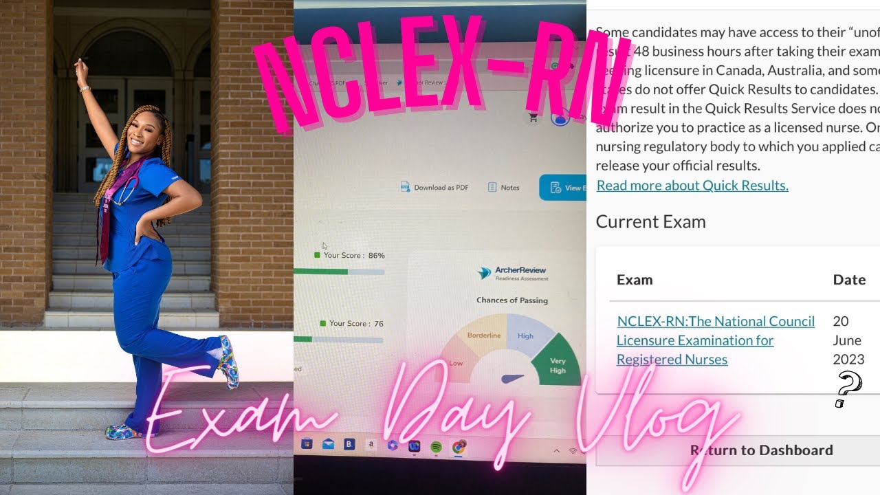 VLOG:  NCLEX-RN exam day + sharing my results
